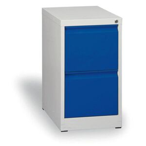 B2B Partner Metall-Hängeregisterschrank ECO A4, 2 Schübe, blau