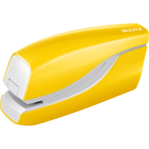 LEITZ 55661016 - Elektrisches Heftgerät, NeXXt WOW, 10 Blatt, gelb