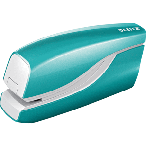 LEITZ 55661051 - Elektrisches Heftgerät, NeXXt WOW, 10 Blatt, eisblau