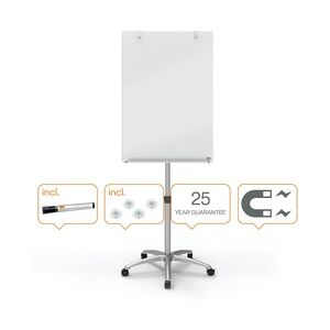 Nobo Flipchart 1903949 Glasboard mobil