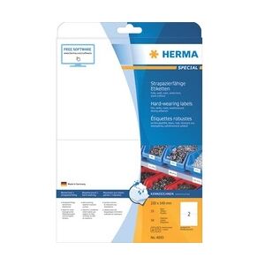 HERMA Folienetiketten 210x148mm weiß