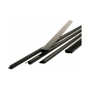 1-PACK 100x Klemmschienen für  3-25 Blatt schwarz DIN A4 3 mm