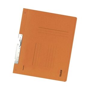 Falken 80001092 50x Pendelhefter für DIN A4, 250g/m2 Manila-RC-Krt., Behördenheftung, ohne Schlitzstanzung - Orange