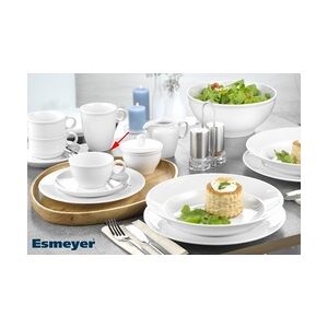 Esmeyer 6 x Bauscher Obertasse COME4TABLE, Durchmesser: 88 mm, Inhalt: 0,18 ltr., Höhe: 55 mm, uni weiss