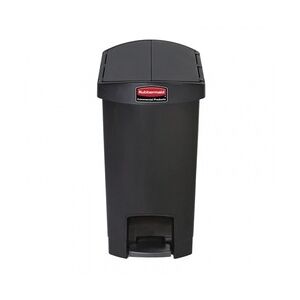 Rubbermaid Slim Jim End Step Pedaleimer schwarz 30L