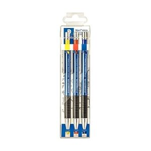 Staedtler Druckbleistift Marsmicro 775, blau, 3er Etui, 0,3/0,5/0,7 mm