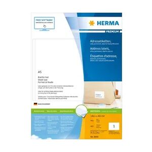 HERMA Universal-Etiketten PREMIUM, 148,5 x 105 mm, weiß