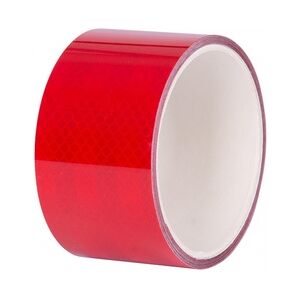 PROREGAL Breite Reflektorstreifen   Selbstklebend   Extra haltbar   rot   BxL: 5cm x 2m   5 Rollen   Reflektierband Reflektorsticker