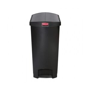 Rubbermaid Slim Jim End Step Pedaleimer schwarz 90L