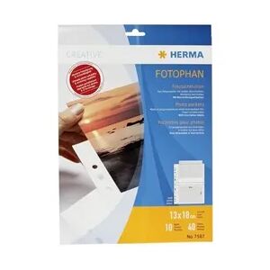 Herma Fotohüllen 13x18 weiß 7587