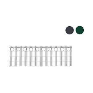 meingartenversand.de Drahtzaun 6/5/6 - grün [RAL 6005] - 100 cm Höhe