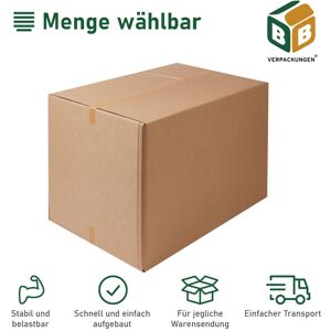 BB-VERPACKUNGEN GMBH 1 x Faltkarton (1185 x 785 x 750 mm) stabil 2-wellig Versandkarton Palettenkarton dhl Europalette Paket braun BB-Verpackungen