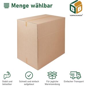 BB-VERPACKUNGEN GMBH 500 x Faltkartons (500 x 400 x 300/200 mm) stabil 2-wellig Versandkarton Päckchen DHL Hermes Schachtel Box Paket braun BB-Verpackungen