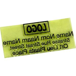 Colop Ersatztextplatte P40 6-zeilig mit Logo