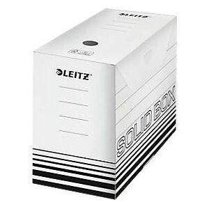 Archivschachtel Leitz Solid Box 6129 150 mm, DIN A4, für 1400 Blatt, 10 Stück, weiß