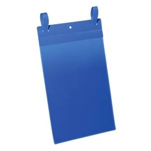 Durable Dokumententaschen mit Lasche, B 210 x H 297 mm (A5 hoch), 50 Stück, blau