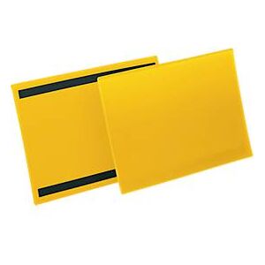 Durable Etiketten- und Kennzeichnungstaschen B 297 x 210 mm (A4 quer), 50 Stück, gelb