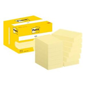 Post It Haftnotizen Post-it 656 CY, 12 Blöcke, 100 Blatt je Block, 51 x 76 mm, PEFC-zertifiziert, gelb