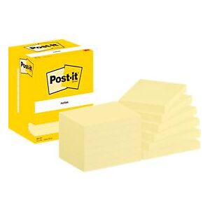 Post It Haftnotizen Post-It 657, 12 Blöcke, 100 Blatt je Block, 76 x 102 mm, PEFC-zertifiziert, gelb