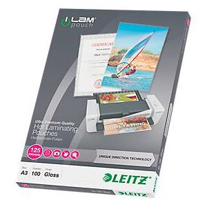 LEITZ® Laminierfolien iLAM, DIN A3, 125 mic, 100 Stück