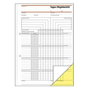 Tages-/Regiebericht Sigel SD030, selbstdurchschreibend, DIN A4, 2 x 40 Blatt