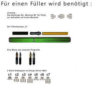 meyermetall MultiONE Bausatz (g) Füllfederhalter / Füller