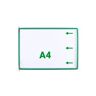 20 tarifold Sichttafeln mit 5 Aufsteckreitern DIN A4 quer grün, Öffnung seitlich