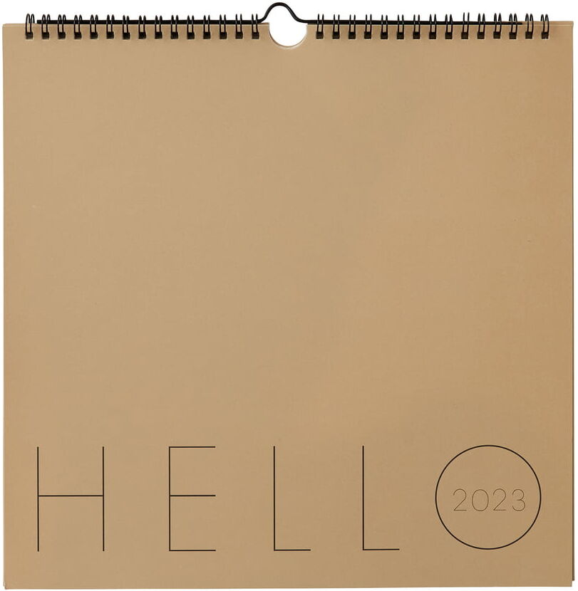 Design Letters - Wandkalender 2023, beige