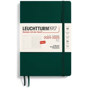 Kalender A5 24/25 18m Weekly Planner/Notebook Soft Forest Green Leuchtturm1917