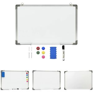 The Living Store magnetisk whiteboard 60x40 cm stål hvid -  Whiteboards