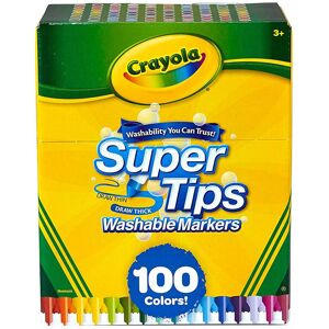 Crayola Sæt 100 Super Tips Super Tips Vaskbare Markører Flerfarvet