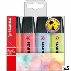 Markeringstuscher Stabilo Boss Pastel Multifarvet (5 enheder)