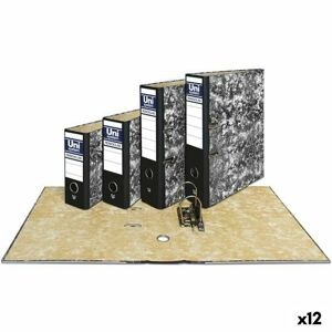 Lever Arch File Unipapel Novoclas 35 x 29 x 7,5 cm Black A4 (12 Units)