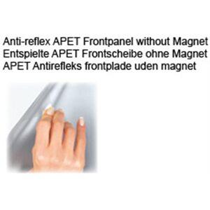 No-Name Antirefleks Frontplade A4 U/magnet
