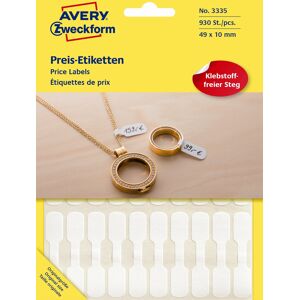 Avery Ringetiketter   49x10 Mm   930 Stk.