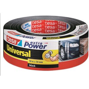 Tesa Extra Power Lærredstape   50mm X 50m   Sort