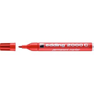 Edding 2000c Permanent Marker   Rød