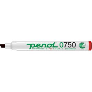 Penol 0750 Permanent Marker   Rød