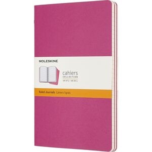 Moleskine Cahier Notesbog   L   Linj.   Pink