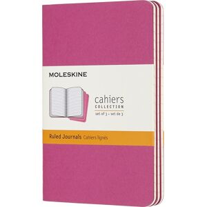 Moleskine Cahier Notesbog   Pkt.   Linj.   Pink