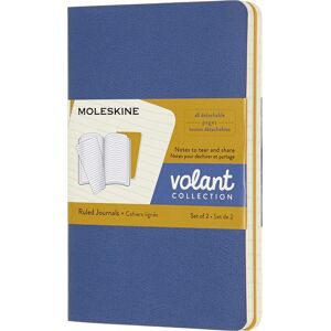 Moleskine Volant Notesbog   Pkt.   Linj.   Blå/gul