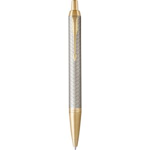 Parker Im Premium Warm Silver Gt Kuglepen   M