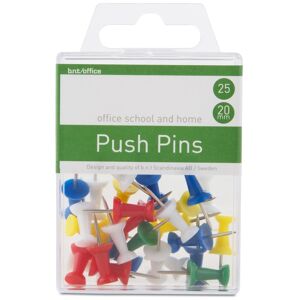 Office Push Pins   Ass. Farver   25 Stk.