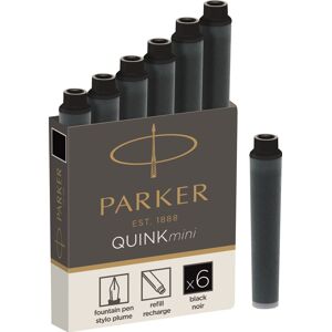 Parker Quink Mini Refill   Fyldepen   Sort   6st.