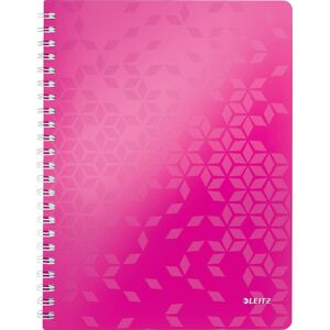 Leitz Wow Spiral Notesbog   A4   Linjeret   Pink