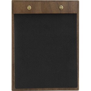 Securit Walnut Leather Menuholder   A5