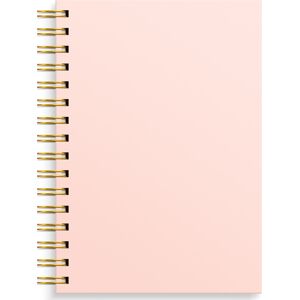 Burde Notesbog   Spiral   A5   Linjeret   Pink