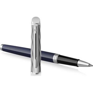 Waterman Hèmisphère Metal & Blue Ct Rollerball   F