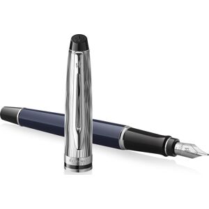 Waterman Expert Metal & Blue Ct Fyldepen   M