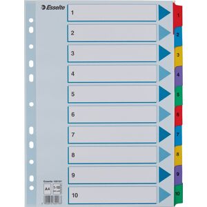 Esselte Mylar Register   A4   Karton   1-10